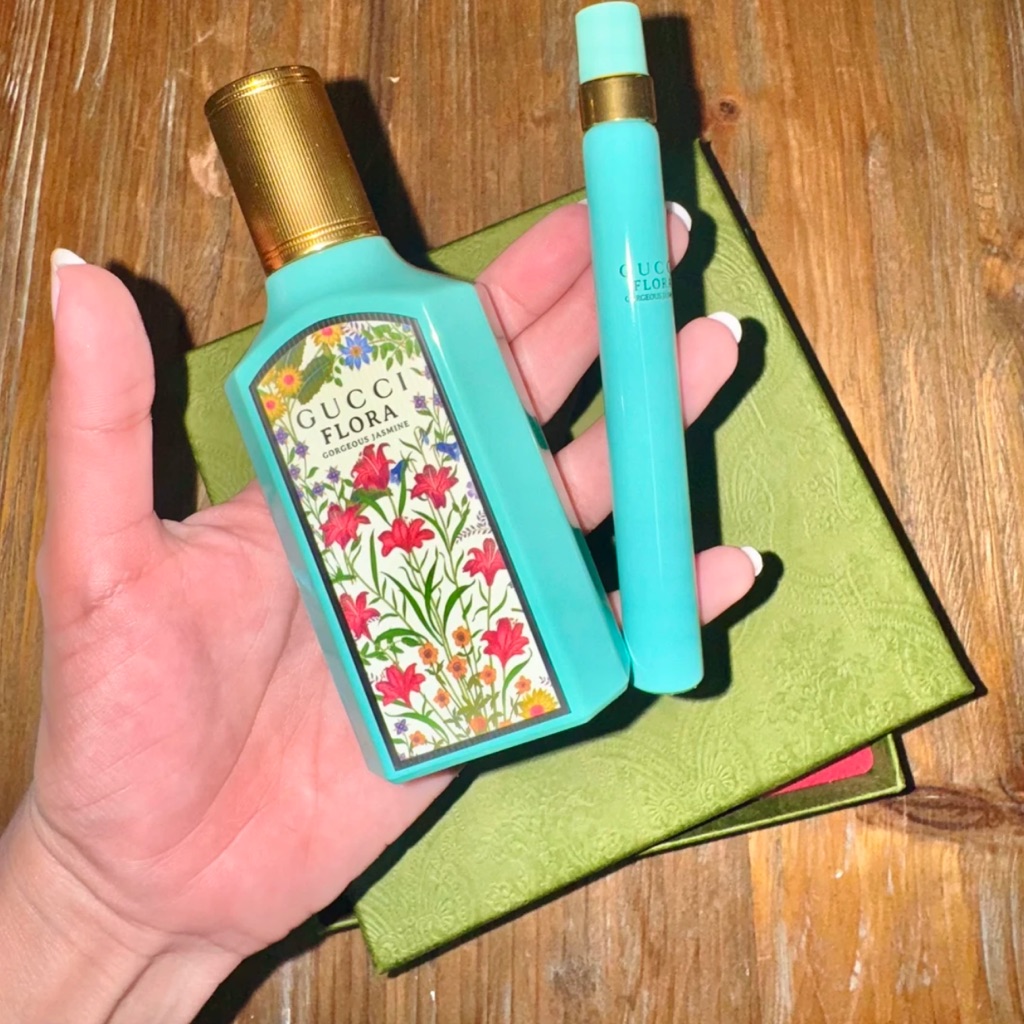 Gucci Flora Gorgeous Jasmine Set In Green
